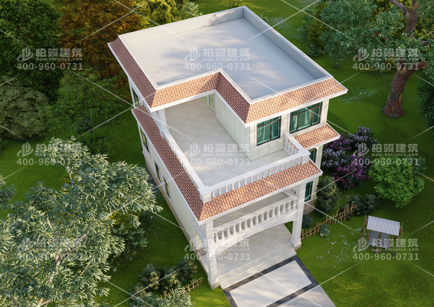 广东欧总定制欧式三层别墅设计图及效果图。